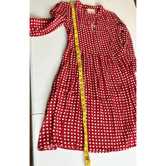 Maeve By Anthropologie Mini Dress Women XXS Gingham Check Coquette Party - Picture 6 of 10